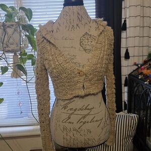 Y2K Vintage Guess Cropped Hooded Cardigan